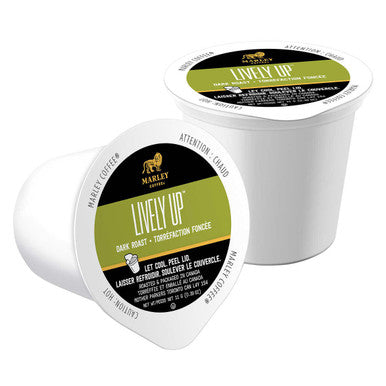 Marley Coffee Coffee Pods, Lively Up, Buffalo Soldier, or One Love, 96-count - Discover the Essence of Coffee Harmony