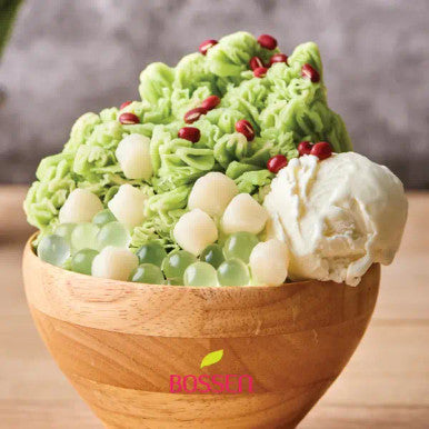 Bossen 2.2 lb. (1 kg) Bubble Tea Matcha Snow Ice Powder Mix(10/Case)