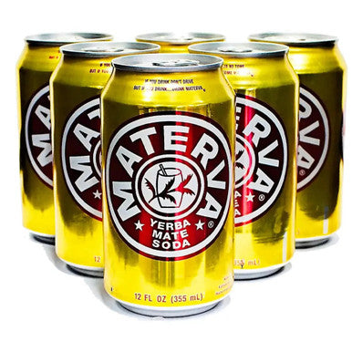 Materva Yerba Mate Soda 12 oz (24-Case) - Sweet Carbonated Delight Infused with Cuban Yerba Mate