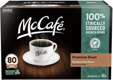 McCafé Premium Roast Coffee K-Cup Pods - 80 Count | Bold and Flavorful Coffee Delight