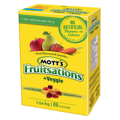 Mott’s Fruitsations Assorted Fruit Shapes 68 × 22.6g