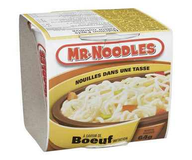 Mr Noodles Soup Noodle Beef Flavour Cup 64 Gm (12/Case)