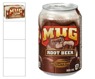 Mug Soda Root Beer 355 ML/12 ounces (12/Case)