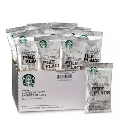 Starbucks Ground Coffee Decaf Pick Place Roast Portion Pack | 70G/Unit, 72 Units/Case