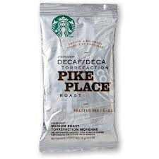 Starbucks Ground Coffee Decaf Pick Place Roast Portion Pack | 70G/Unit, 72 Units/Case