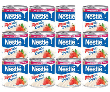 Nestle Media Crema 225 g (24-Case) - Versatile Table Cream for Sweet and Savory Creations