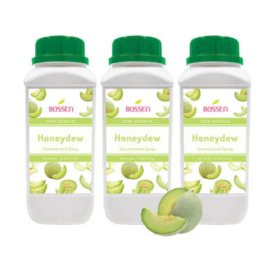 Bossen Honeydew Bubble Tea Concentrated Syrup - 30 fl. oz.(6/Case)