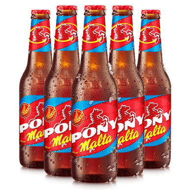 Pony Malta Soda 12 oz (24-Case) - Glass Bottled Non-Alcoholic Malt Beverage: The Authentic Taste of Colombia