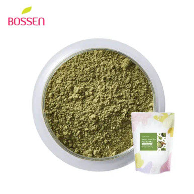 Bossen 2.2 lb. (1 kg) Green Tea Bubble Tea Powder Mix | Light & Sweet(10/Case)