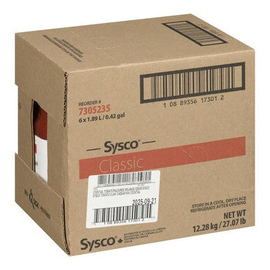 SYS CLS Juice Tomato Clam Cocktail 1.89 L/63.91oz (6/Case) - Canadian Made
