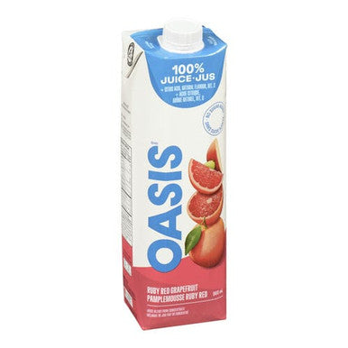 Oasis Juice Grapefruit Ruby Red 960ml/32.46oz (12/Case) - Canadian Made