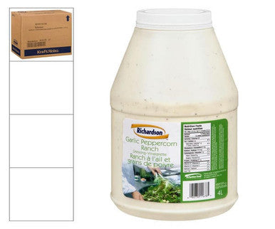 Richardson Dressing Ranch Garlic Peppercorn 4L/1.05 Gallon (2/Case)- Canadian Made