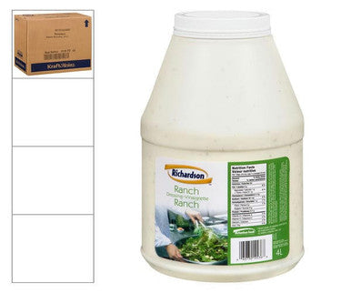 Richardson Dressing Ranch Gourmet 4L/1.05 Gallon (2/Case)- Canadian Made