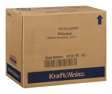 Richardson Dressing Ranch Gourmet 4L/1.05 Gallon (2/Case)- Canadian Made