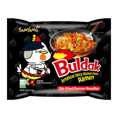 Samyang Buldak Korean Hot Spicy Chicken Stir Fried Ramen | 4.94 oz | Pack of 40