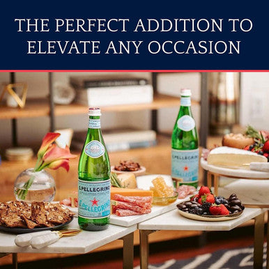 San Pellegrino Sparkling Natural Mineral Water, Plastic Bottles - 1 Litre (Pack of 12)
