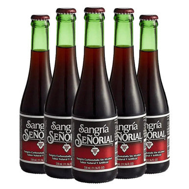 Sangria Señorial Soda 11.16 oz (24-Case) - Non-Alcoholic Mexican Sangria Soft Drink