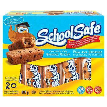 School Safe Banana Chocolate Chip Muffin Bars - 20 × 40g | 4/CASE