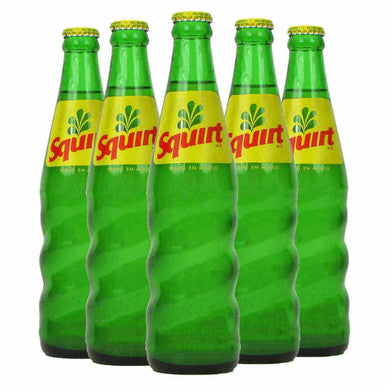 Squirt Soda 12 oz (12-Case) - Caffeine-Free, Grapefruit-Flavored Mexican Soft Drink