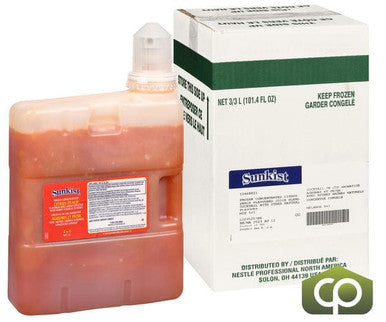 Sunkist Juice Peach Citrus 25% Frozen Concentrate 3 LTR/101 ounces (3/Case)