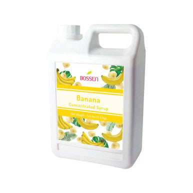 Bossen Banana Bubble Tea Concentrated Syrup 64 fl. oz. (1.89 L) - Real Banana(6/Case)