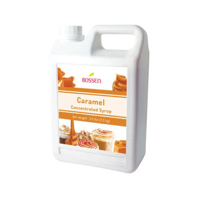 Bossen Caramel Bubble Tea Concentrated Syrup 64 fl. oz. (1.89 L) - Smooth & Classic(6/Case)