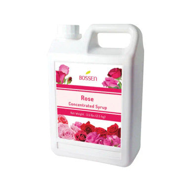 Bossen Rose Concentrated Bubble Tea Syrup 64 fl. oz. (1.89 L) - Real Rose Flowers(6/Case)