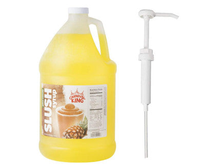 Table Top King Pina Colada 5:1 Concentrate Slushy Syrup BONUS Squeeze Pump