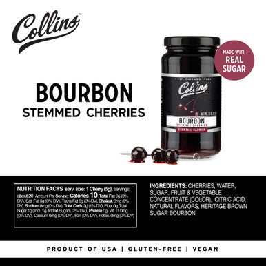 11 oz. Bourbon Cherries by Collins