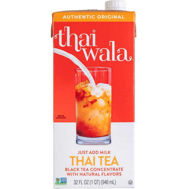 Thaiwala Original Thai Black Tea 1:1 Concentrate - 946ml (32 fl. oz) - Authentic Flavor (12/case)