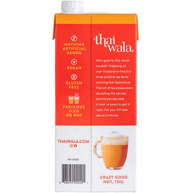 Thaiwala Original Thai Black Tea 1:1 Concentrate - 946ml (32 fl. oz) - Authentic Flavor (12/case)