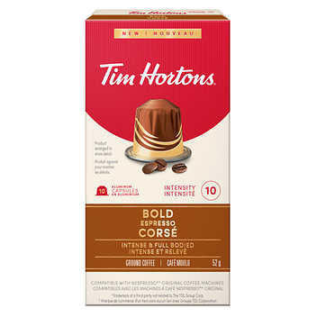 Tim Hortons Espresso Capsules - Nespresso Original Line Compatible Variety Pack - 60-Count