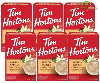 Tim Hortons French Vanilla Cappuccino 8CT X 28g Pack (6/Case)
