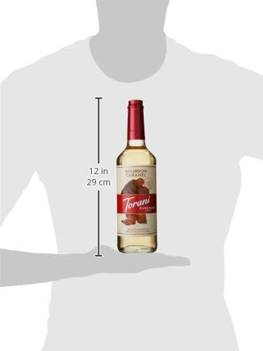 Torani Puremade Bourbon Caramel Flavoring Syrup - 750 mL (12/Case)