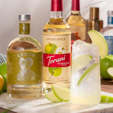 Torani Puremade Green Apple Flavoring Syrup - 750 mL of Juicy (12/Case)