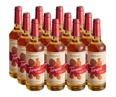 Torani Puremade Hazelnut Flavoring Syrup - 750 mL of Rich and Sweet (12/Case)