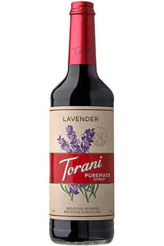Torani Puremade Lavender Flavoring Syrup - 750 mL of Refreshing Floral (12/Case)