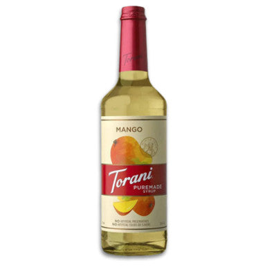 Torani Puremade Mango Flavoring Syrup - 750 mL of Tropical Bliss (12/Case)