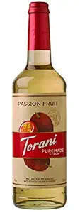 Torani Puremade Passion Fruit Flavoring Syrup - 750 mL of Tropical (12/Case)