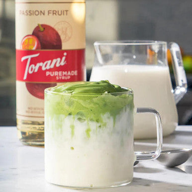 Torani Puremade Passion Fruit Flavoring Syrup - 750 mL of Tropical (12/Case)