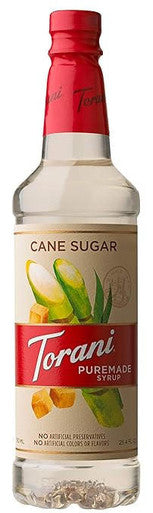 Torani Puremade Pure Cane Sugar Flavoring Syrup - 750 mL Subtle Bottle (12/Case)
