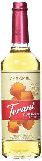 Torani Puremade Rich Caramel Flavoring Syrup - 750 mL (12/Case)