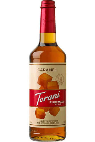 Torani Puremade Rich Caramel Flavoring Syrup - 750 mL (12/Case)