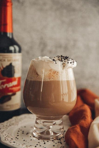 Torani Puremade Toasted Black Sesame Flavoring Syrup - 750 mL of Sweet (12/Case)