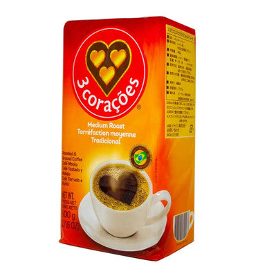 Tres Coracoes Medium Coffee 500g (10-Case) - Premium Brazilian Ground Coffee