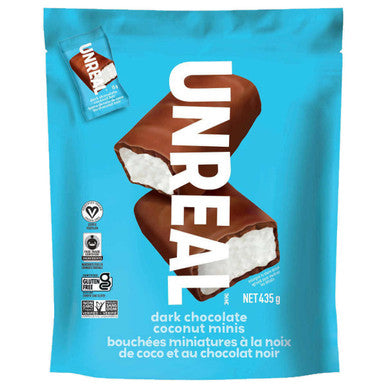 Unreal Dark Chocolate Coconut Mini Bars 435 g - Delicious and Healthy Snack