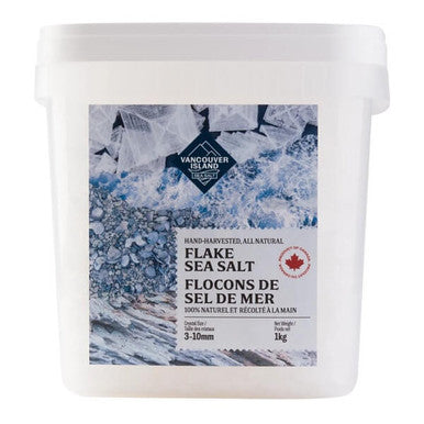 Vancouver Island Hand Harvested All Natural Flake Sea Salt- 1kg