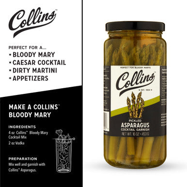 16 oz. Gourmet Pickled Asparagus by Collins