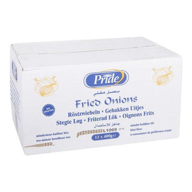 Hanifs Crispy Fried Onions | 400G/Unit, 12 Units/Case