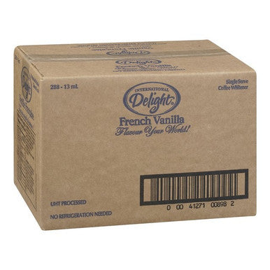 International Delight French Vanilla Coffee Whitener | 13ML/Unit, 288 Units/Case
